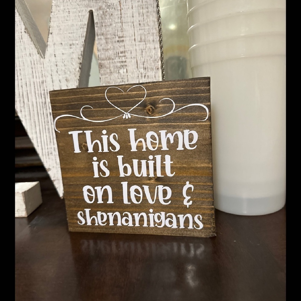 HANDMADE Shenanigans Sign - Picture 2 of 3